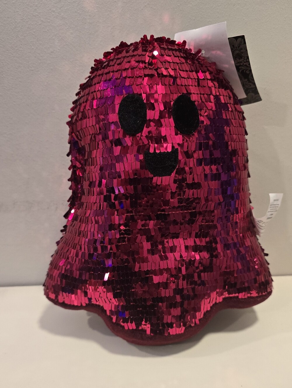 Christian Siriano Hot Pink Sequin Ghost Accennt PILLOW